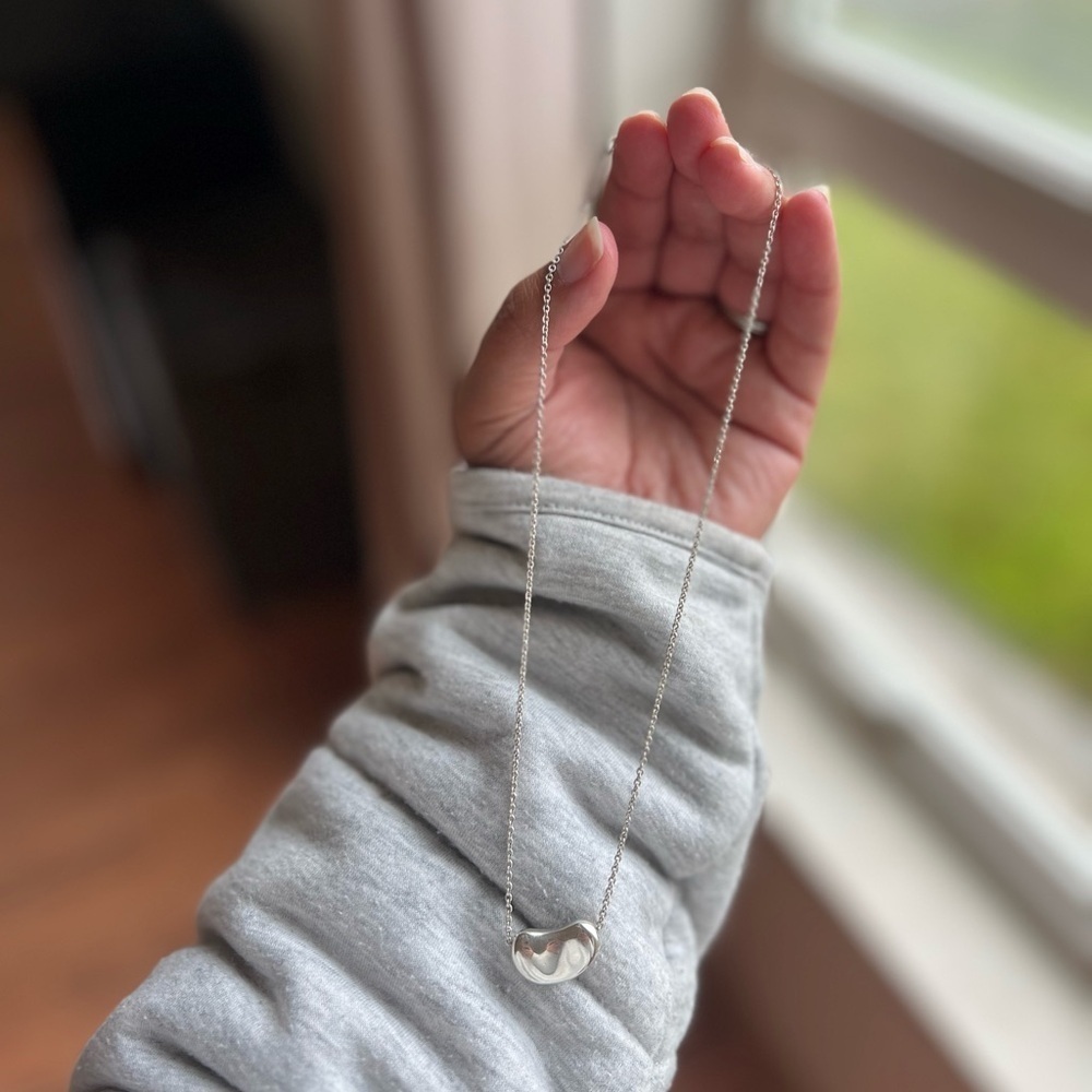 Tiffany & co bean Silver Necklace